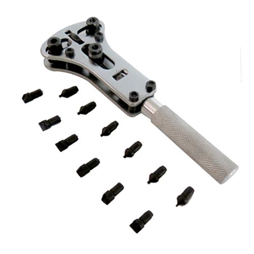 [OB-253532] Llave Abre Caja Reloj JAXA 51 mm Juego 12 Pzas OBI para Relojería