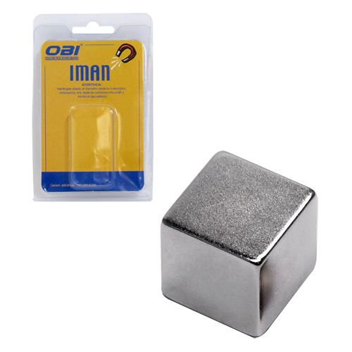 [OB-255605] Imán Neodimio Cubo 10×10×10 mm Blister 6 Pzas OBI N35 para Proyectos
