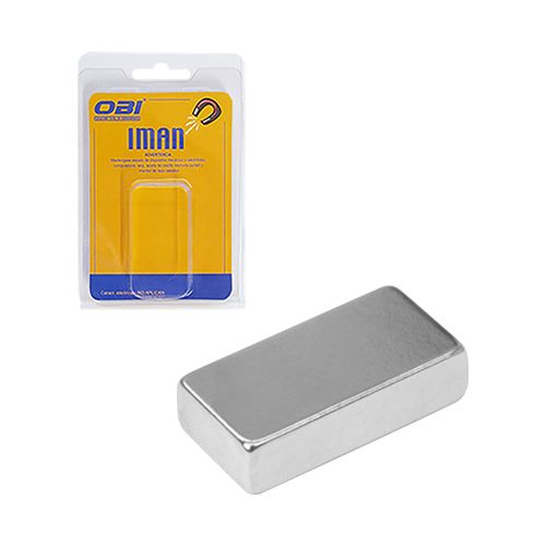 [OB-255611] Imán Neodimio Rectangular 20×10×5 mm Blister 5 Pzas OBI N35