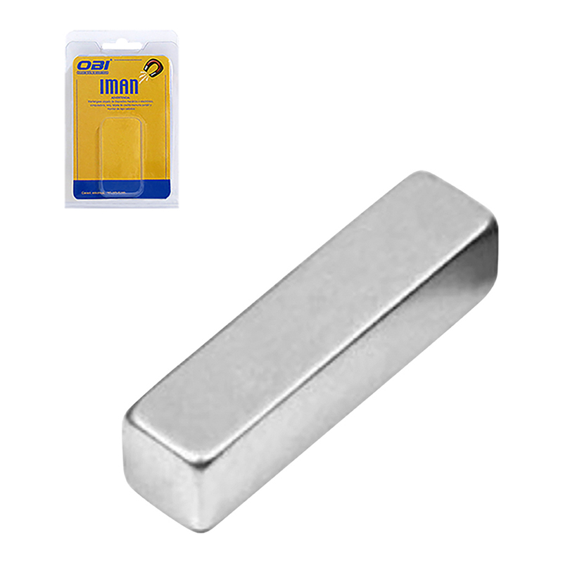 [OB-255655] Imán Neodimio Rectangular 20×5×5 mm Blister 5 Pzas OBI N35 para DIY