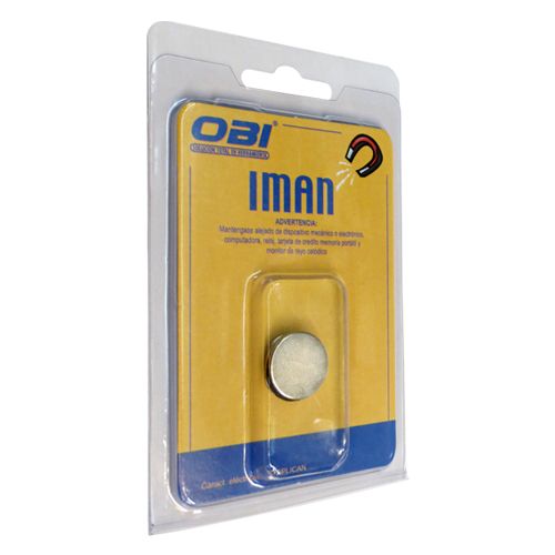 [OB-255568] Imán Neodimio Redondo 18×3 mm Blister 3 Pzas OBI N35 para Proyectos