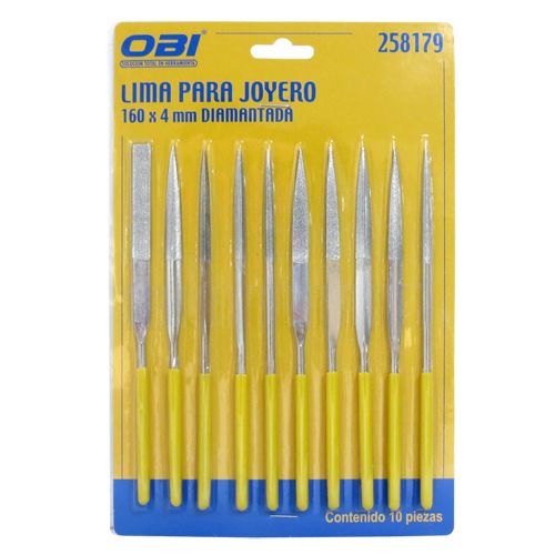 [OB-258179] Lima para Joyero  mm Diamantada Juego 10 pzas OBI