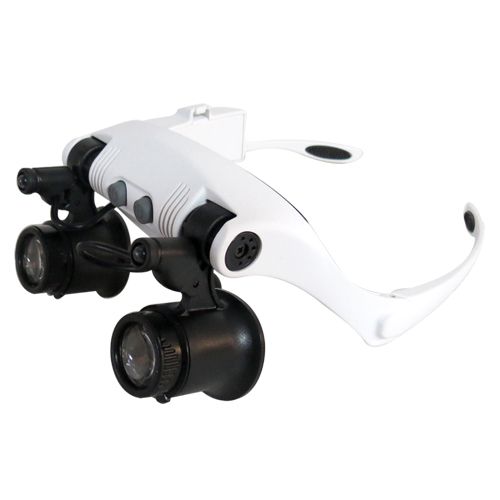 [OB-260645] Lupa Anteojo Joyero Blanca 10-25X OBI