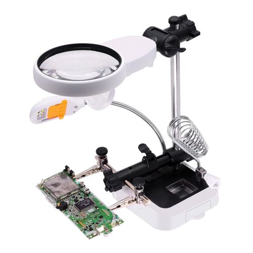 [OB-260557] Lupa con Base y Pinzas 90-34mm 3.5-11.5x OBI OB-260557