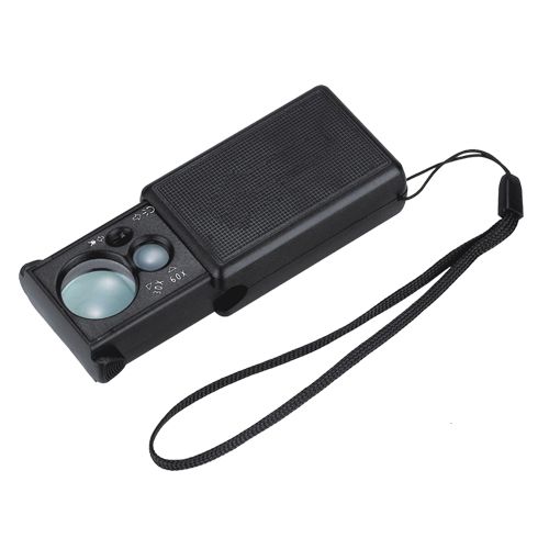 [OB-260679] Lupa Joyero LED+UV 12-21mm 30-60x Retráctil OBI OB-260679