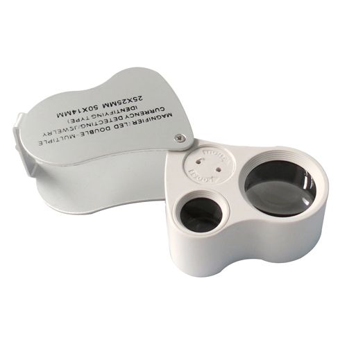 [OB-260666] Lupa Joyero LED+UV 14-25mm 25-50x OBI OB-260666
