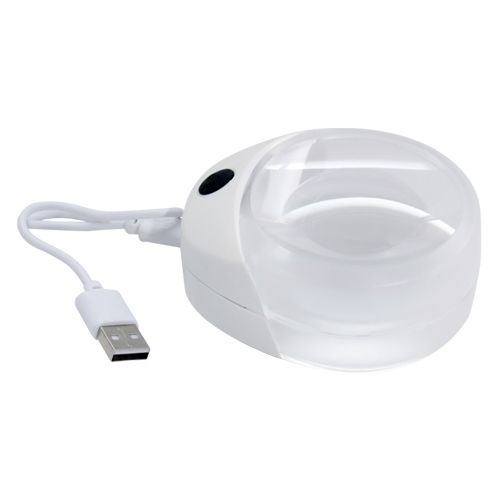 [OB-260637] Lupa Pisapapel 60mm 10x Acrílico LED Recargable OBI OB-260637