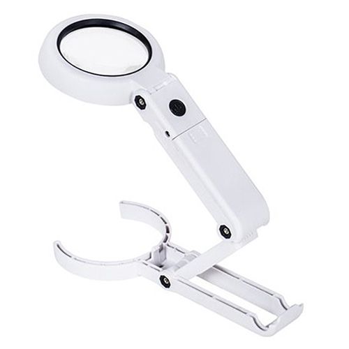 [OB-260512] Lupa Plegable con Soporte 90mm 3.5-8x LED OBI OB-260512