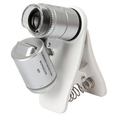[OB-264317] Microscopio Mini para Celular 60x LED+UV OBI OB-264317