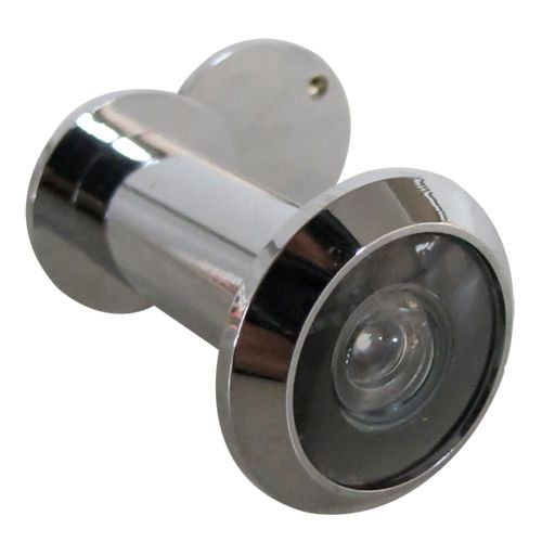 [OB-264507] Mirilla de Puerta 180° Latón Cromado Caja 12 Pzas. OBI OB-264507