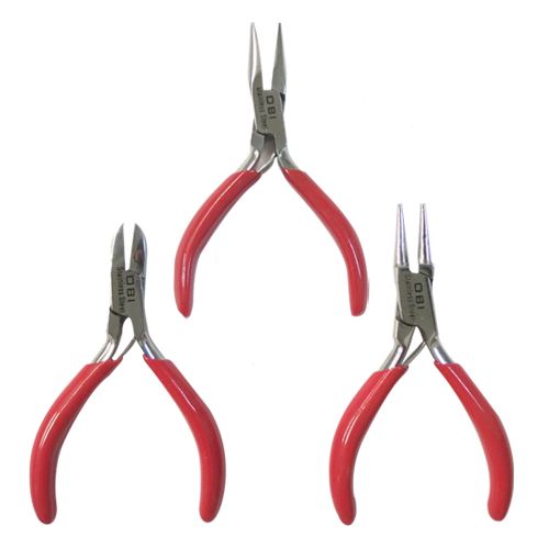 [OB-271870] Juego Pinzas Mini 3" OBI 3 Piezas para Electrónica y Precisión