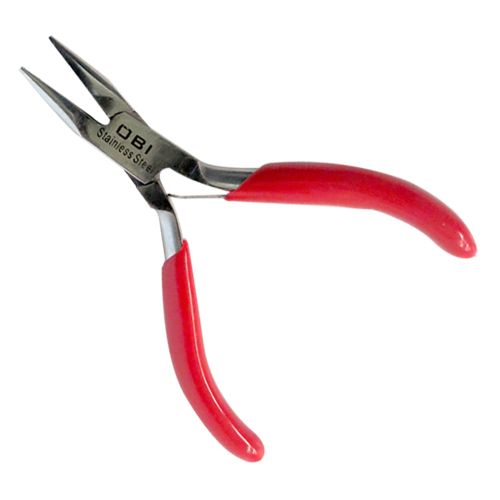 [OB-271865] Pinza Media Caña Mini 3" OBI para Joyería y Electrónica