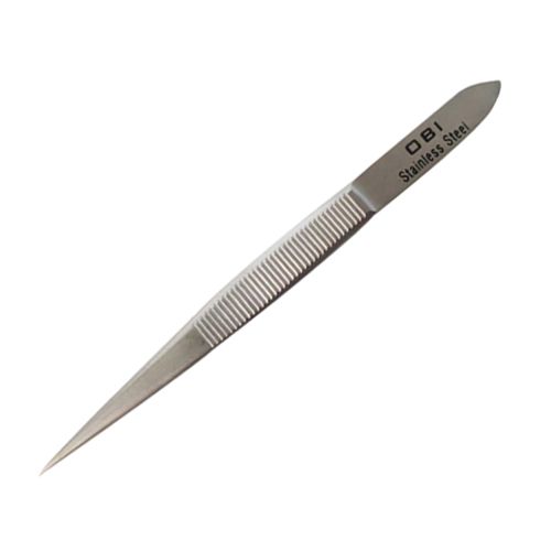 [OB-272209] Pinzeta Depilar Fina Recta 3-1/2" OBI Acero Inoxidable