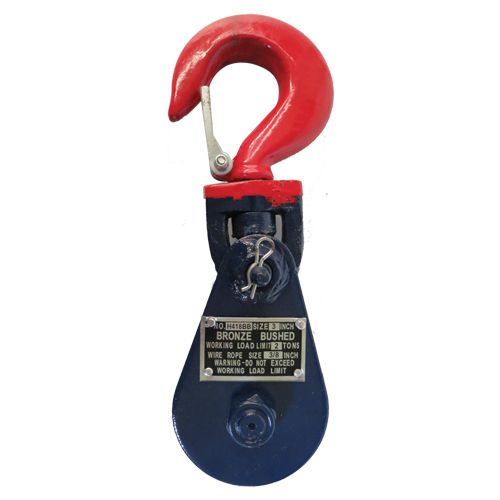 [OB-274160] Polea Pasteca Giratoria 2 T 3" OBI Gancho/Pestillo 3/8"