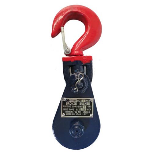 [OB-274162] Polea Pasteca Giratoria 4 T 5" OBI Gancho/Pestillo 1/2"