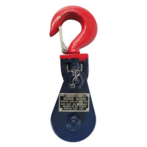 [OB-274163] Polea Pasteca Giratoria 8 T 8" OBI Gancho/Pestillo 3/4"