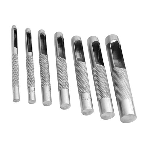 Juego Sacabocado Recto OBI 7 pzas para Cuero y Plástico