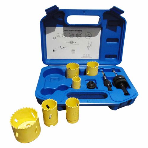 [OB-286109] Juego Sierra Copa Bimetálica OBI 9 pzas para Madera y Metal