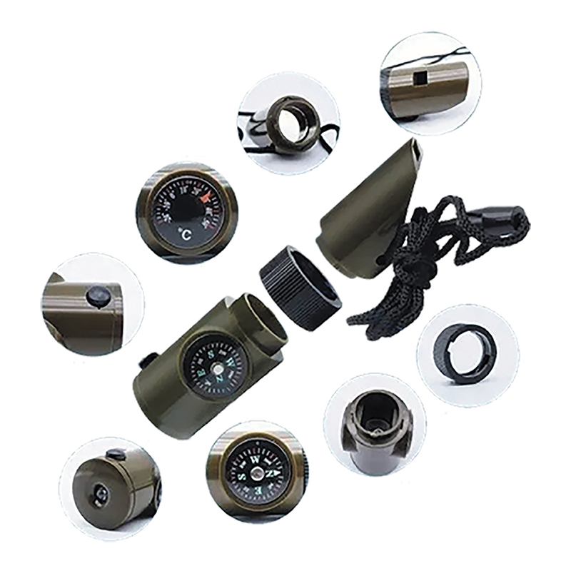 Silbato 6 en 1 con Collar OBI para Emergencias y Seguridad