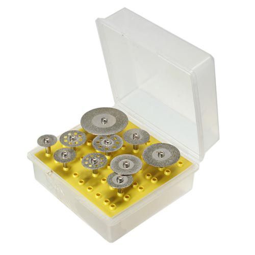Juego Discos Diamantados para Taladro 1/8" OBI 10 pzas para Vidrio