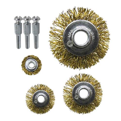 Juego Cardas para Taladro OBI 8 pzas 25-76 mm para Limpiar Metal