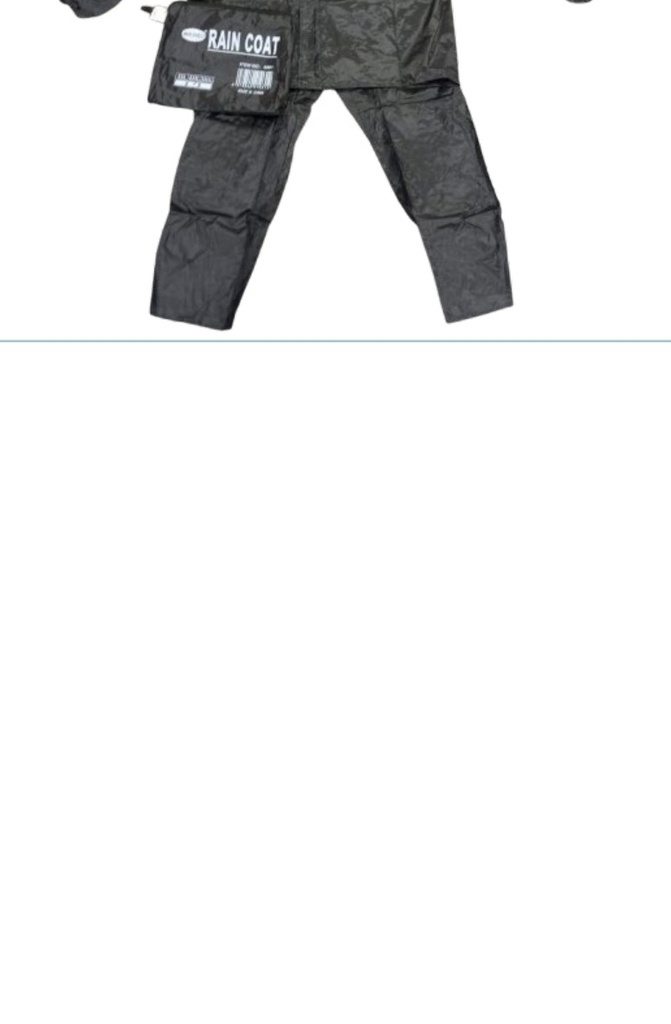 Traje Impermeable 2 Piezas Adulto Reflejante Tallas XXL XXXL Negro... x50pz