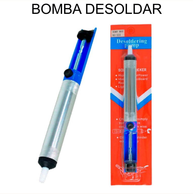 Bomba Desoldadora (Extractor Estaño) Manual Succión Electrónica — Caja x400 pzas