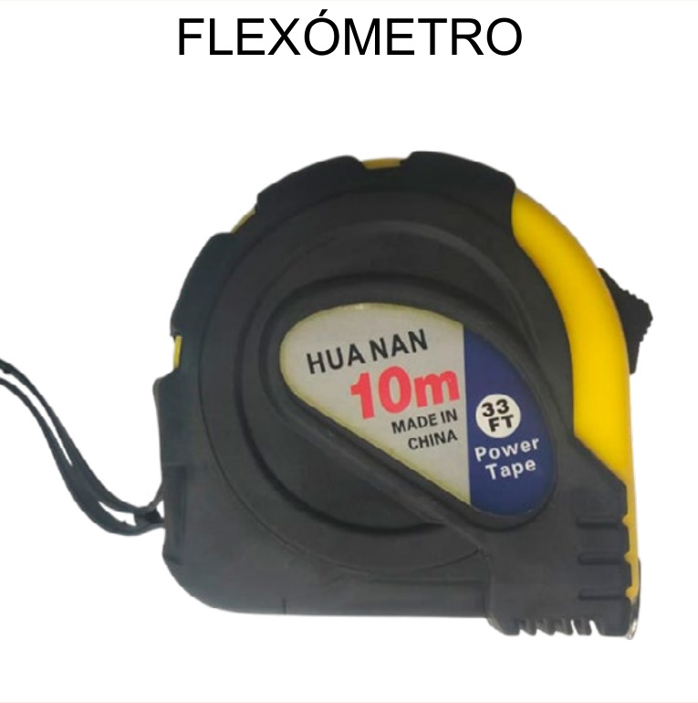 [EB-TL43084] Flexómetro (Cinta Métrica) Hua Nan EL020 10M x25mm Largo Profesional — Caja…