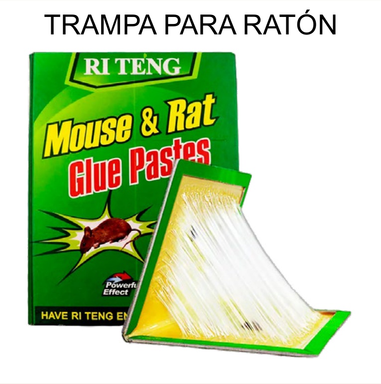 [EB-TL44771] Trampa para Ratón Pegamento 100g sin Veneno Mouse Glue Trap — Caja x100 pzas