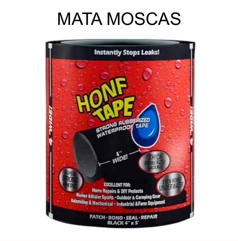 [EB-TL44787] Cinta Selladora Goma Waterproof 1.5M Reparación Fugas y Tuberías — Caja x100…