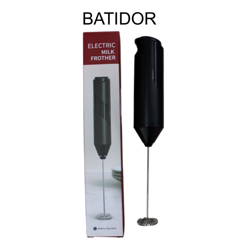 [EB-EP31343] Batidor Eléctrico para Leche Espumador 22cm con Pilas — Caja x120 pzas