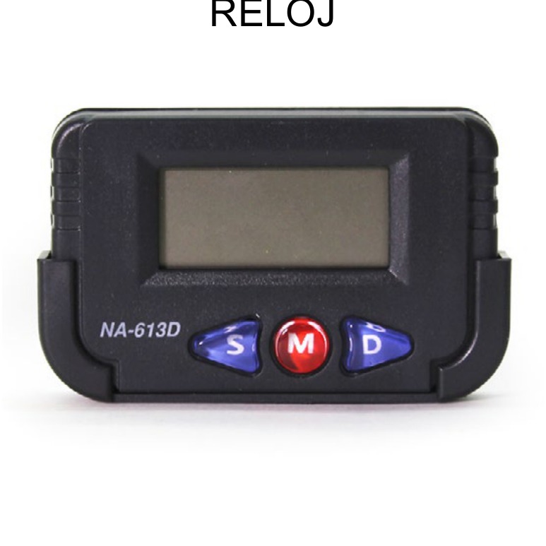 [EB-EP31901] Reloj Digital para Auto LCD NA-613D 5cm — Caja x 600 pzas