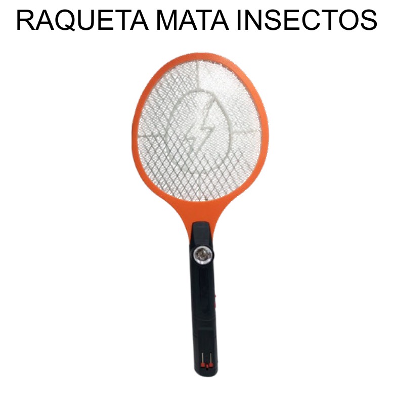 [EB-EP31949] Raqueta Mata Insectos Eléctrica con Lámpara UV 55cm — Caja x60 pzas