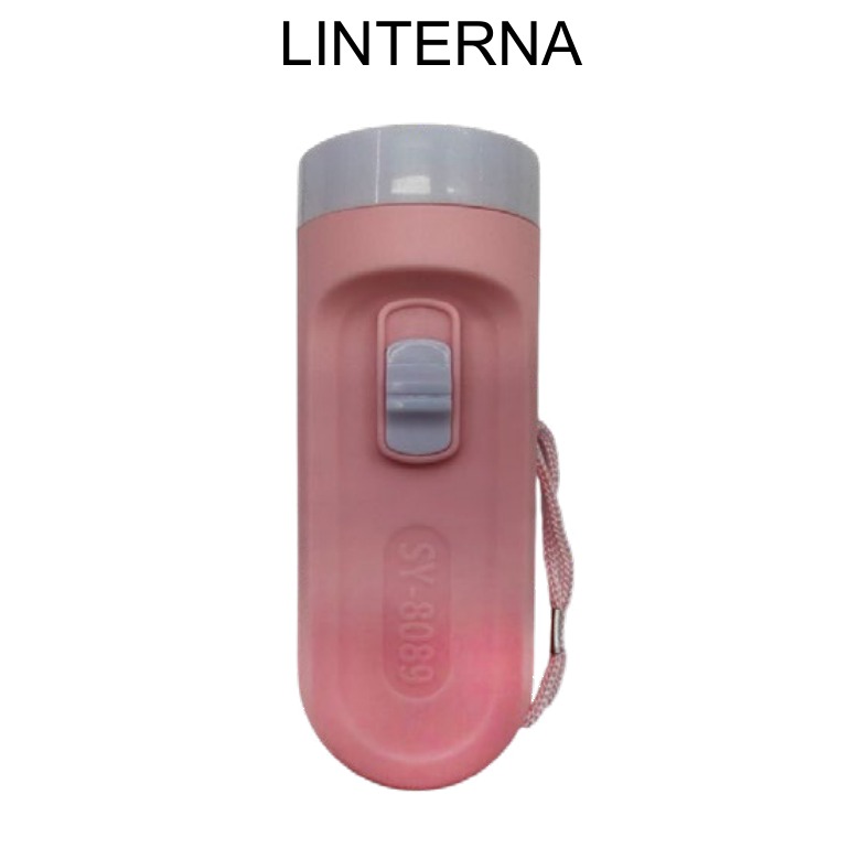 [EB-EP31872] Linterna con Pila AA en Bolsa Varios Colores 12cm — Caja x360 pzas