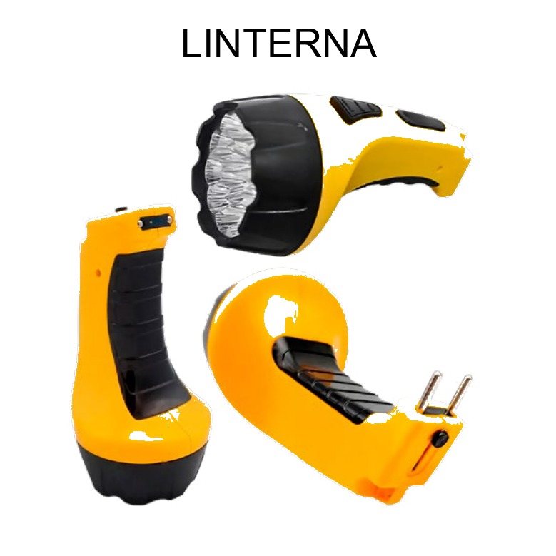 [EB-EP31840A] Linterna Recargable Multifunción 22cm con Luz Lateral — Caja x60 pzas