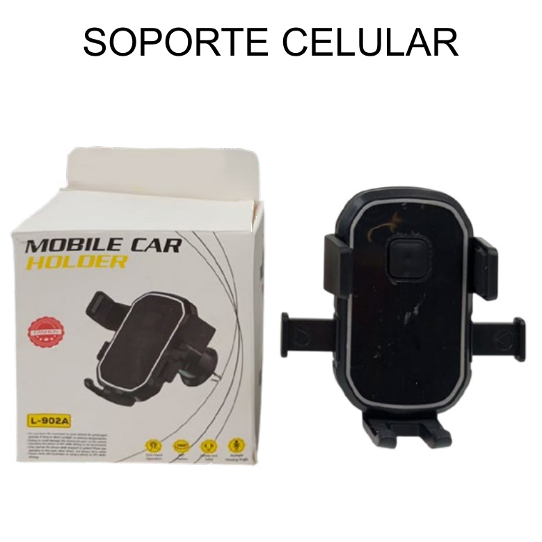 [EB-EP31879] Soporte para Celular para Auto Ventila Gravedad L-902A 10cm — Caja x100 pzas