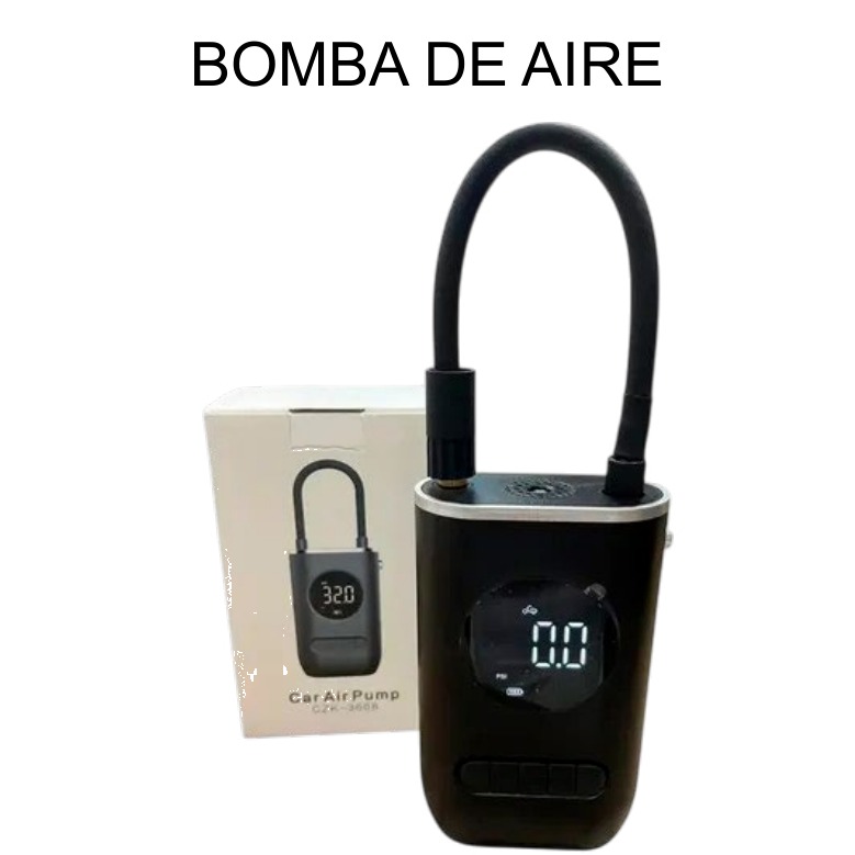 [EB-EP31811] Bomba de Aire para Carro 150psi 110v Enchufe Plano — Caja x24 pzas