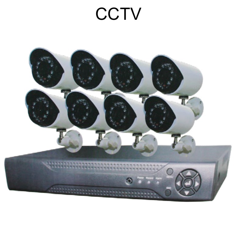 [EB-EP31271] CCTV Kit 8 Cámaras Circuito Cerrado con DVR 27.5x28cm — Caja x4 pzas