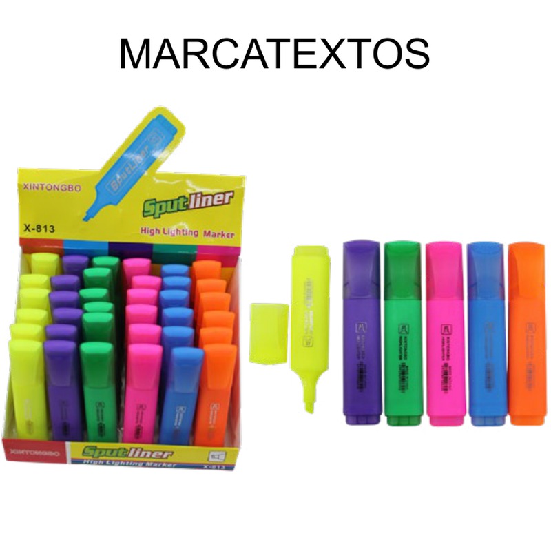 [EB-ST43876] Marcatextos figura capibara 6 colores 12cm — Caja x1152 pzas