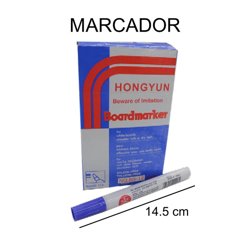 [EB-ST40410] Marcador pizarrón 3 colores surtidos set 12 pzas — Caja x100
