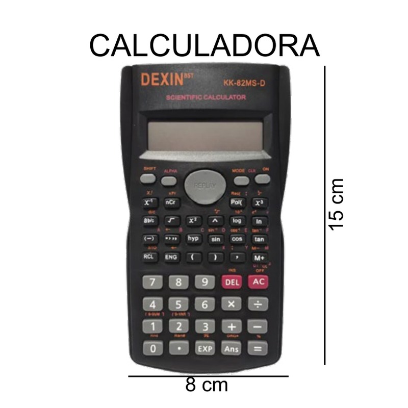 [EB-EP31742] Calculadora científica 240 funciones KK82MS-5 8x15cm — Caja x150