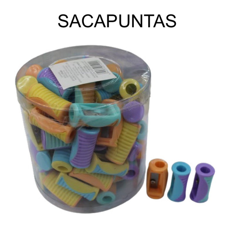 [EB-ST43830] Sacapuntas con goma integrada individual 2.5cm — Caja x7200 pzas
