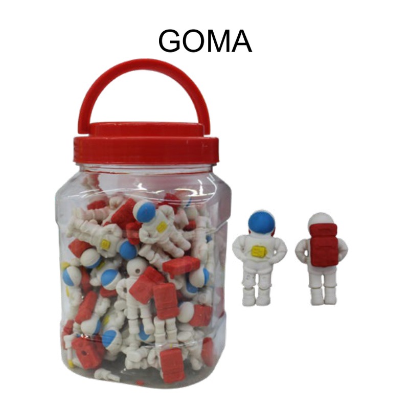 [EB-ST43861] Goma de borrar figura astronauta 3cm — Caja x1200 pzas
