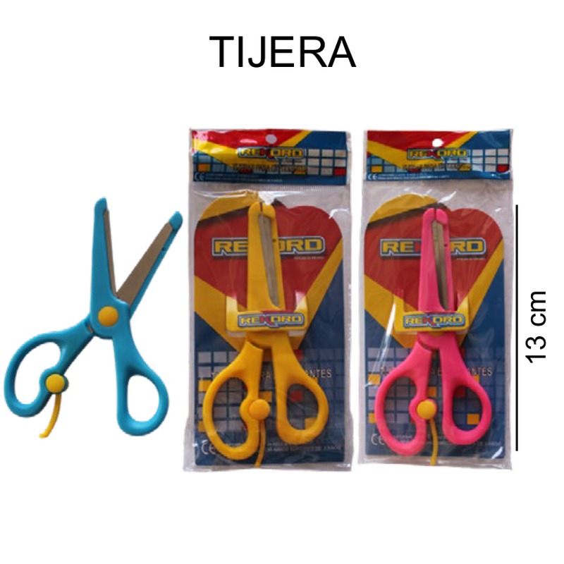 [EB-ST42161] Tijera escolar colores mixtos 13cm — Caja x720 pzas