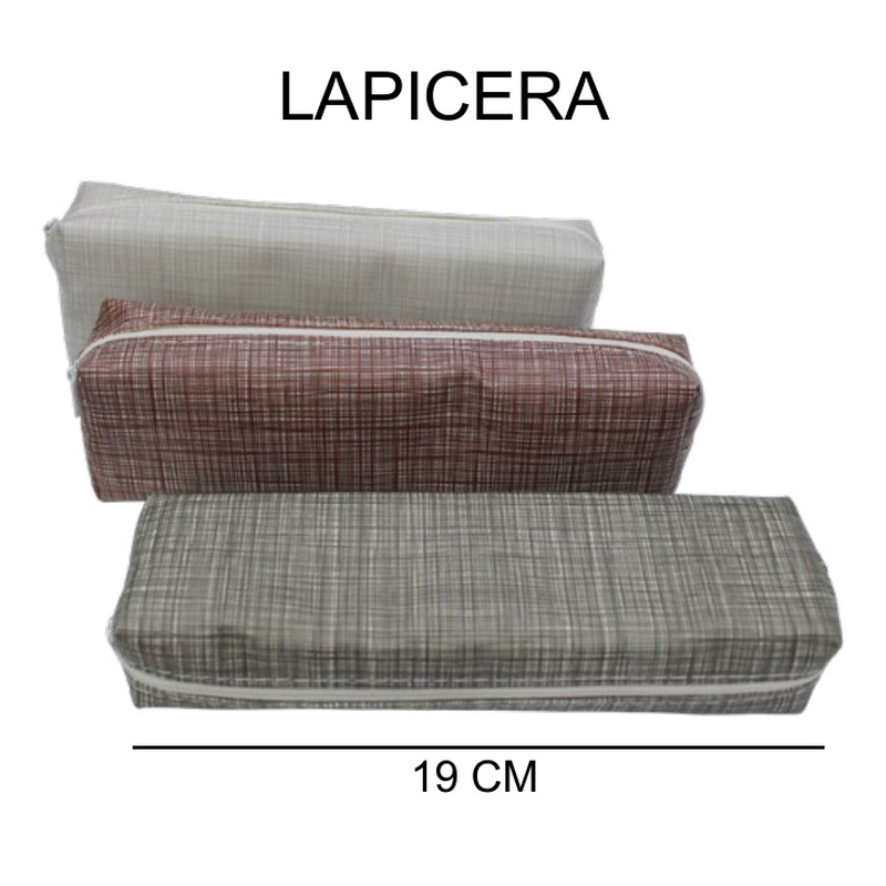[EB-ST43695] Lapicera escolar diseño cuadros clásico 19cm — Caja x600 pzas