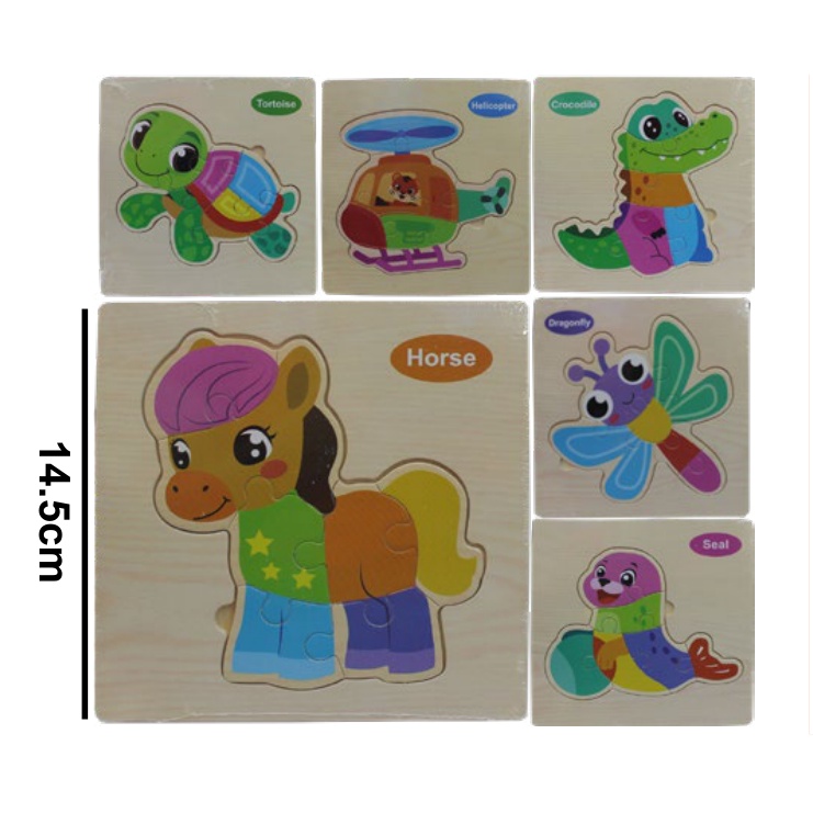 [EB-TY363989] Rompecabezas Madera MDF 14.5cm Cuadrado — Caja x500 pzas ref.TY363989
