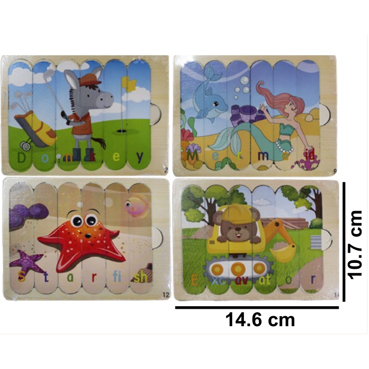 [EB-TY362554] Rompecabezas Madera MDF 14.6x10.7cm — Caja x600 pzas ref.TY362554