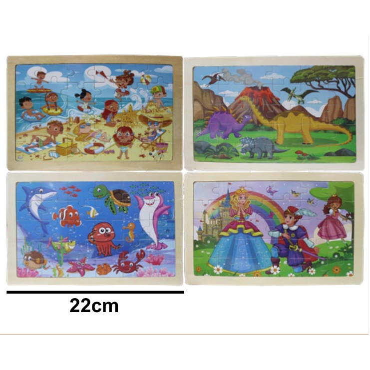[EB-TY364024] Rompecabezas Madera MDF 22x15cm Rectangular — Caja x400 pzas ref.TY364024