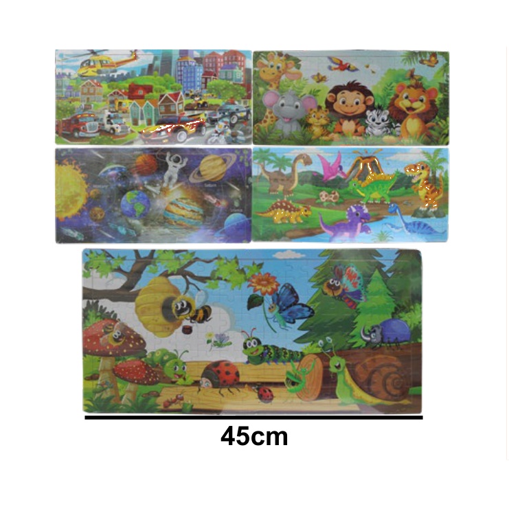 [EB-TY364079] Rompecabezas Madera MDF 45x23cm Jumbo — Caja x120 pzas ref.TY364079