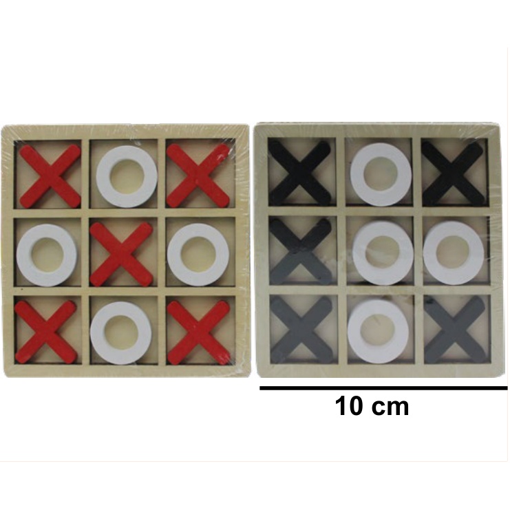 [EB-TY363935] Juego Gato (Tres en Raya) Madera 10cm — Caja x750 pzas ref.TY363935